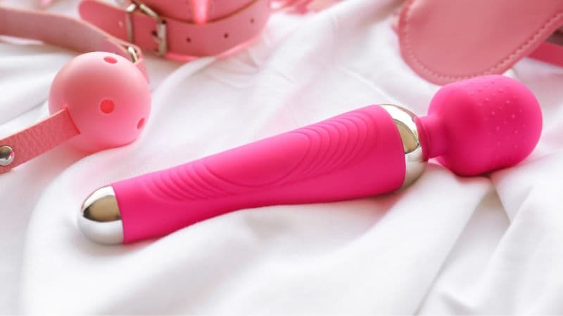 hot pink wand vibrator sex toy